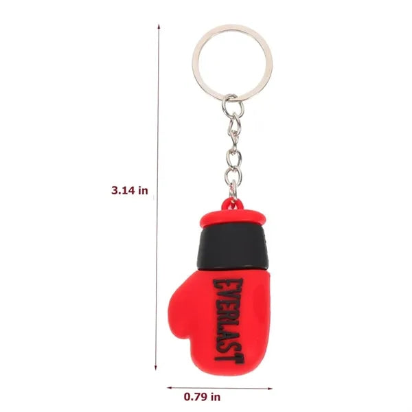 Sports Lovers Miniature Punching Gloves Charm Keychain