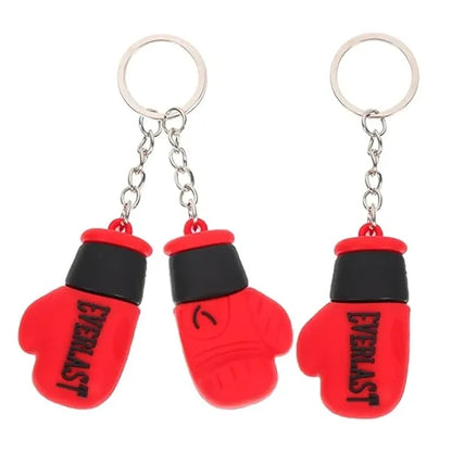 Sports Lovers Miniature Punching Gloves Charm Keychain