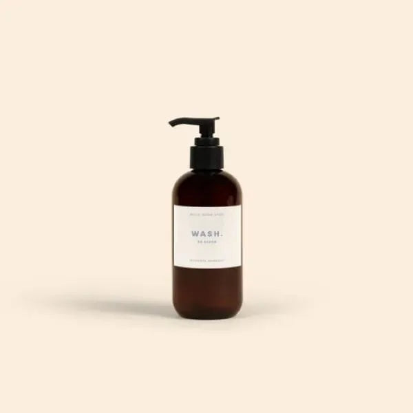 8 OZ WASH WITH PUMP CAP - 4CP LABEL