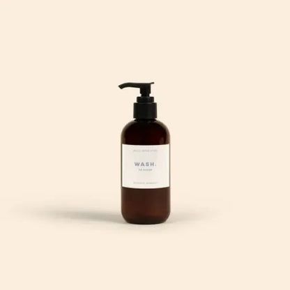 8 OZ WASH WITH PUMP CAP - 4CP LABEL