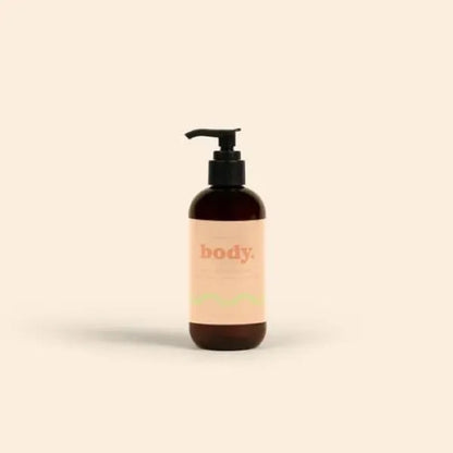 8 OZ HAND LOTION WITH PUMP CAP - 4CP LABEL