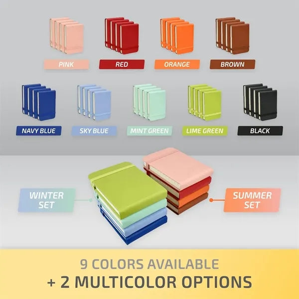 A7 Leather Hardcover Mini Notebook