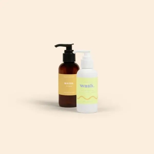 4 OZ WASH WITH PUMP CAP - 4CP LABEL