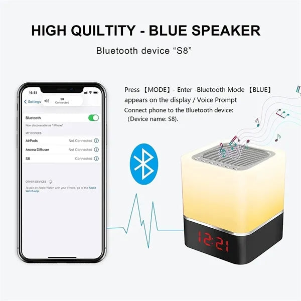 Night Light Bluetooth Speaker
