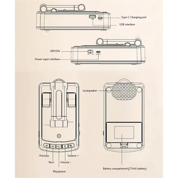Phone Stand with Wireless Bluetooth Speaker