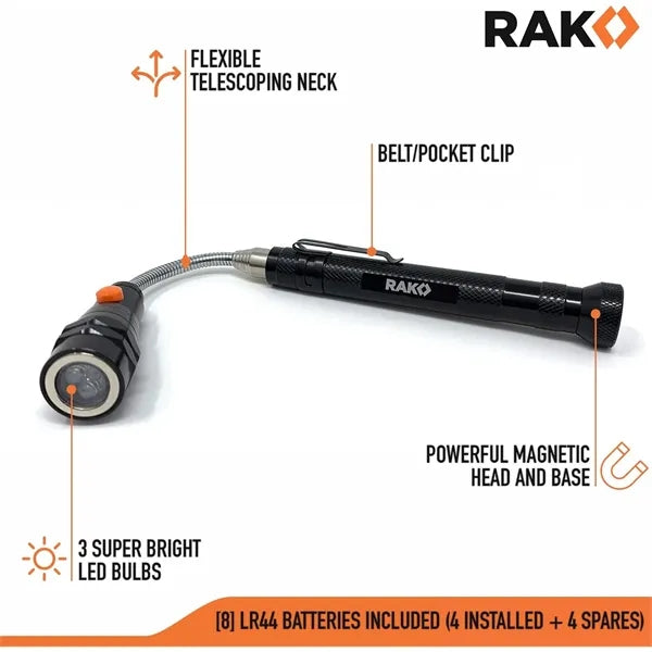 Telescoping Magnet with LED Flashlight
