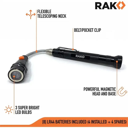 Telescoping Magnet with LED Flashlight