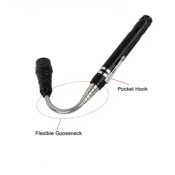 Telescoping Magnet with LED Flashlight