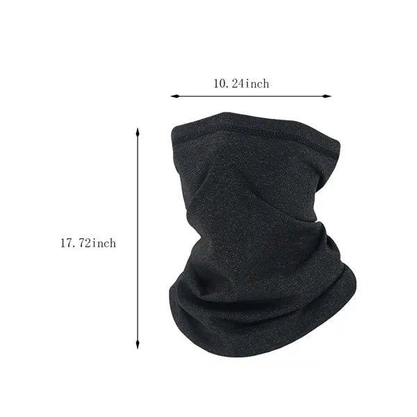 Winter fleece soft warm outdoor thickened mask neck scarf