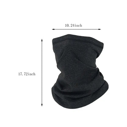 Winter fleece soft warm outdoor thickened mask neck scarf