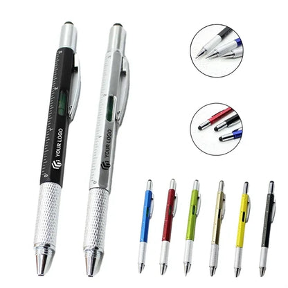 Multifunctional screwdriver ruler tool ballpoint pen