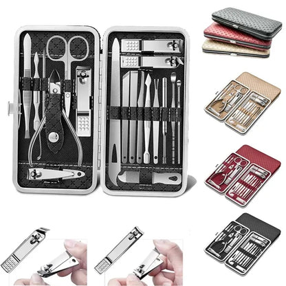 19 Pieces Professional Nail Clippers Set