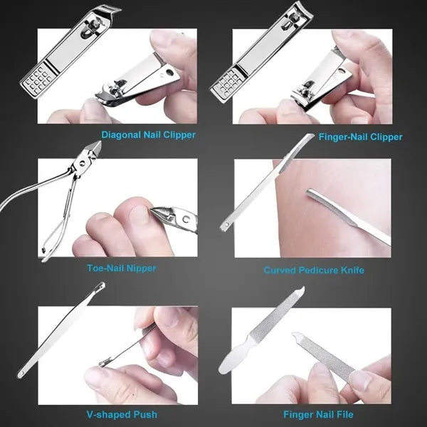 19 Pieces Professional Nail Clippers Set