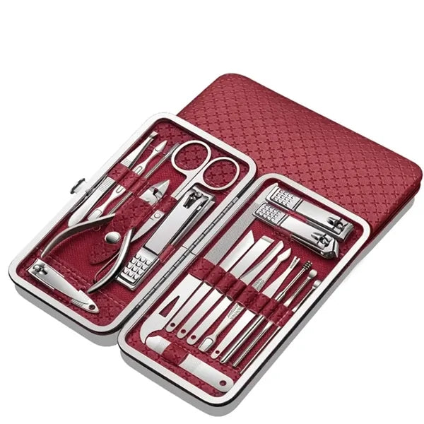 19 Pieces Professional Nail Clippers Set