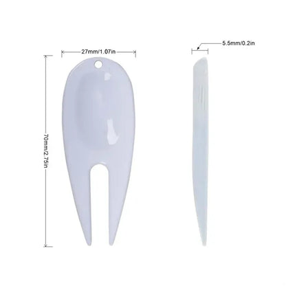 Portable Plastic Green Fork Golf Divot Repair Tool