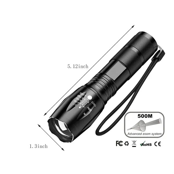 Outdoor extremely bright long life LED lighting flashlight
