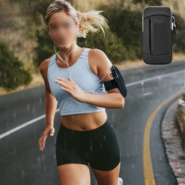 Waterproof sports running armband cell phone purse holder