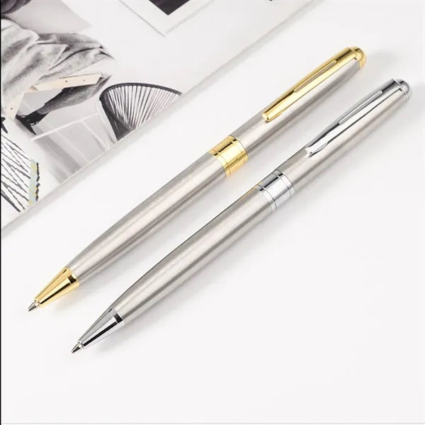 Simple practical portable metal business ballpoint pen