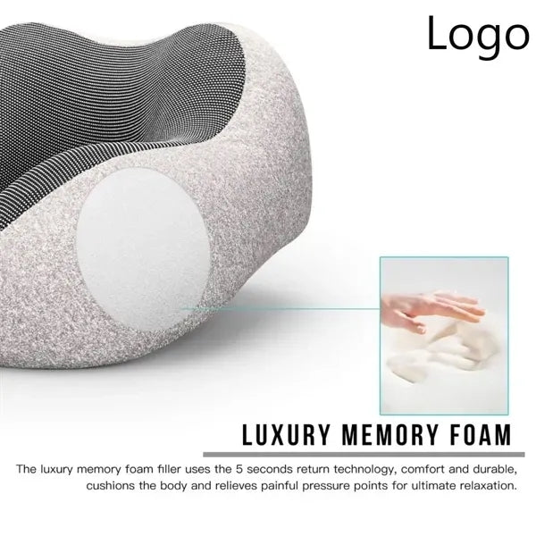 Neck Pillow 100% Pure Memory Foam Travel