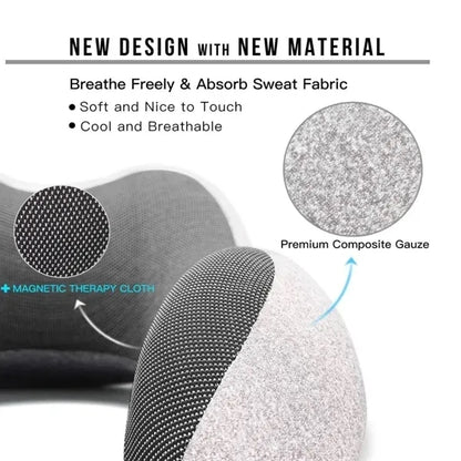 Neck Pillow 100% Pure Memory Foam Travel