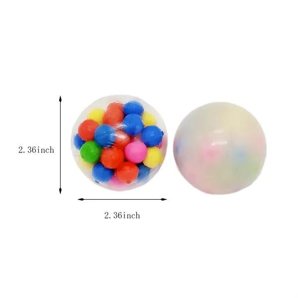 Rainbow tear-resistant non-toxic fun stress relief ball