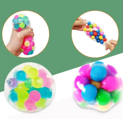 Rainbow tear-resistant non-toxic fun stress relief ball