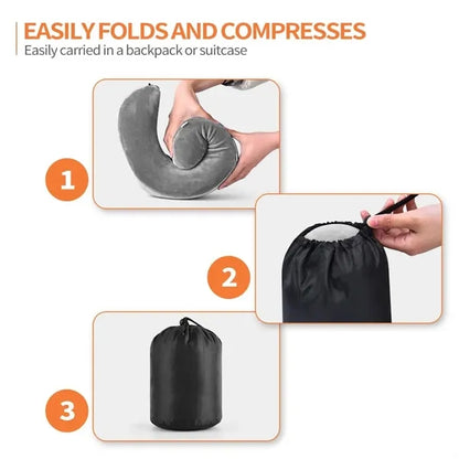 Travel Pillow 100% Memory Foam