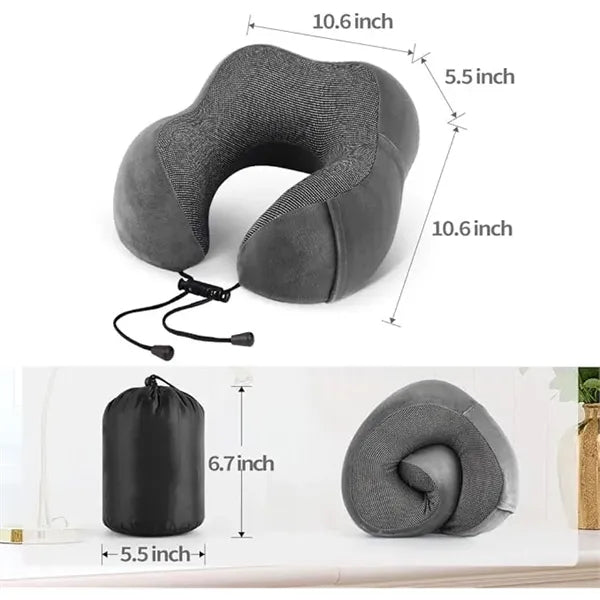 Travel Pillow 100% Memory Foam