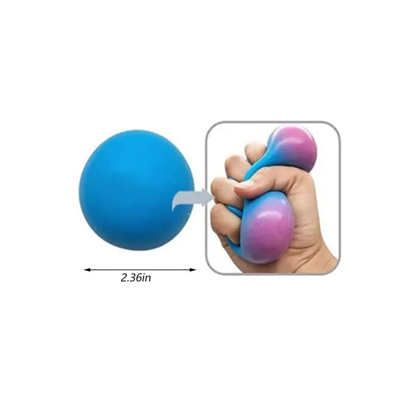 Vent squeeze pinch fun toy color change decompression ball