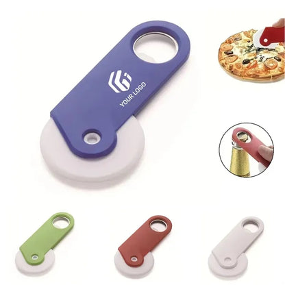 Multifunctional portable bottle opener roller pizza cutter