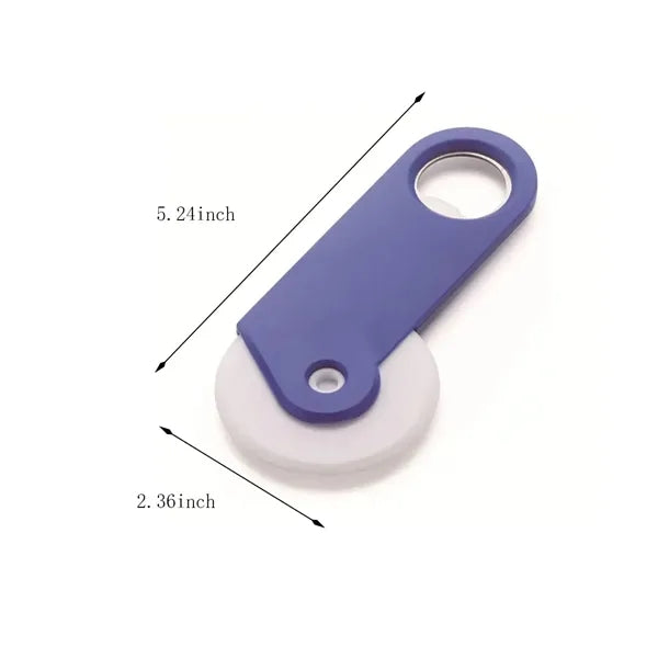 Multifunctional portable bottle opener roller pizza cutter