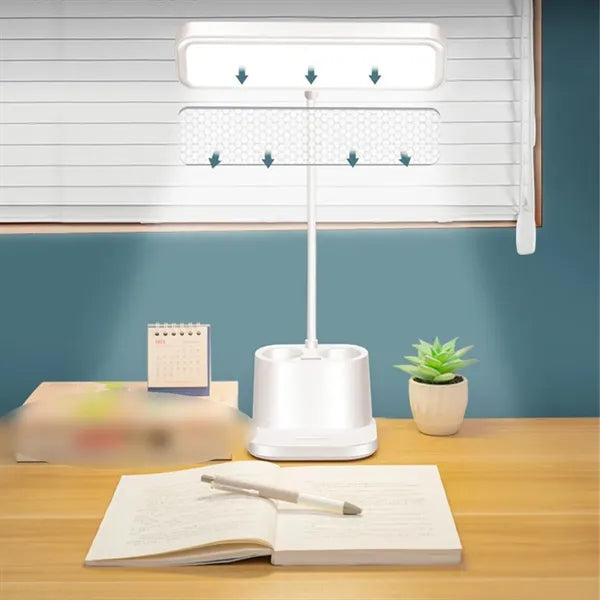 Home office room study eye protection pen holder desk lamp