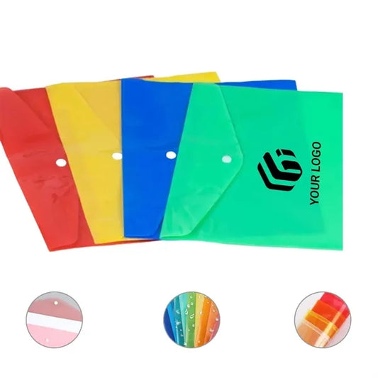 A4 Waterproof Document Organizer Plastic Envelope Folder