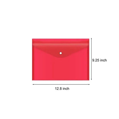 A4 Waterproof Document Organizer Plastic Envelope Folder