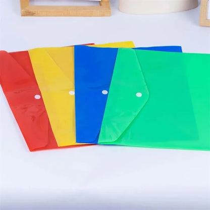 A4 Waterproof Document Organizer Plastic Envelope Folder