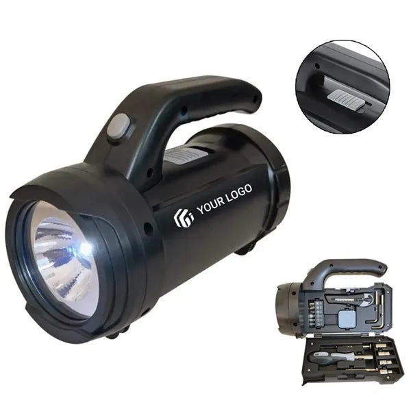 Multifunctional hardware tool set lighting flashlight