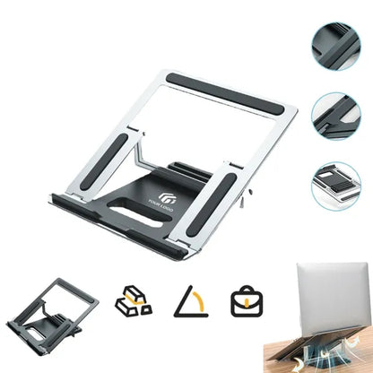 Ergonomic Aluminum Foldable Adjustable Laptop Stand