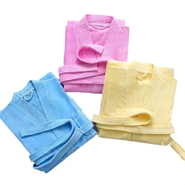 Lightweight Full-Length Waffle Kimono Bathrobe