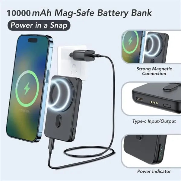 Fast Detachable Power Bank Charger 10000mAh