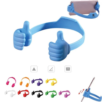 Adjustable Multi Colors Portable Thumbs up Phone Holder