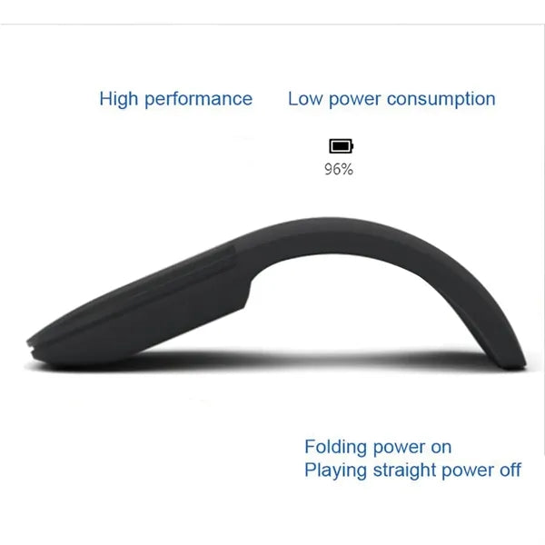 Sleek ultra slim ergonomic design wireless Bluetooth mouse
