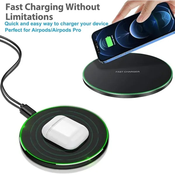 Durable Ultra-thin 15W QI Wireless Fast Charger