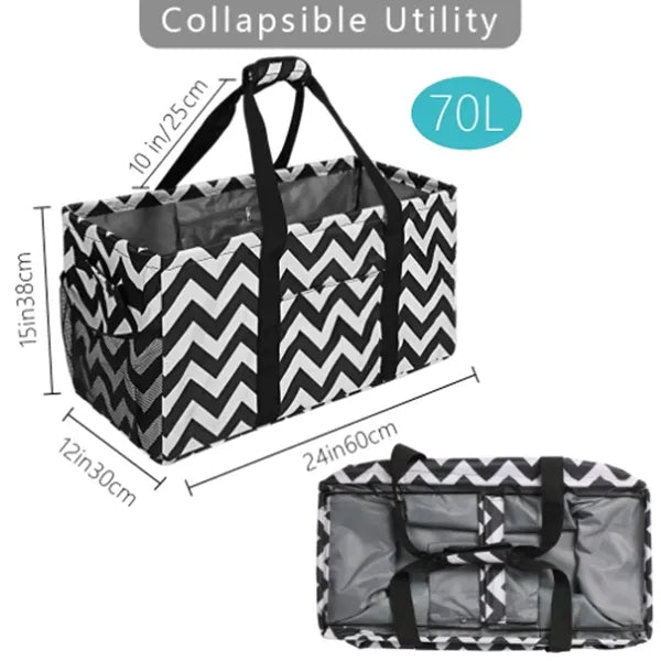 Large capacity foldable multifunctional portable handbag