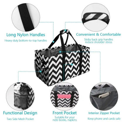 Large capacity foldable multifunctional portable handbag