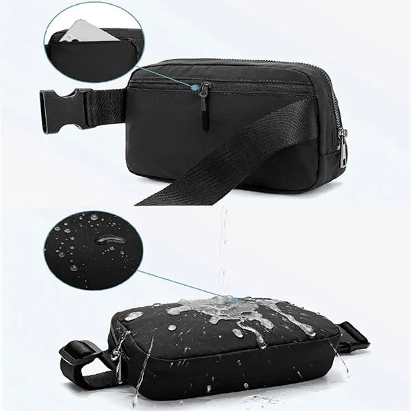 Trendy Waterproof Travel Fanny Pack Bag For Women Men