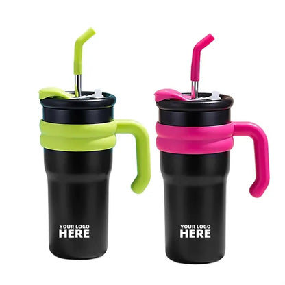 23 oz. Tumbler With Handle And Straw