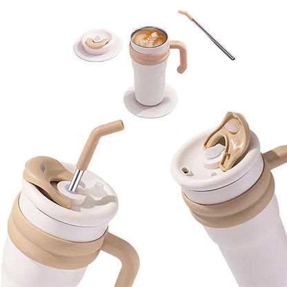 23 oz. Tumbler With Handle And Straw