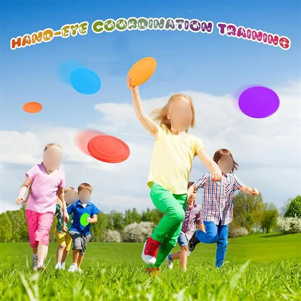 Colorful portable outdoor fun sports fitness flying discs