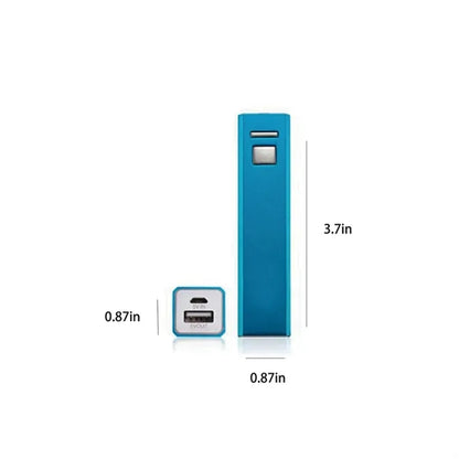 Portable Mini Aluminium Power Bank with Charging Indicator