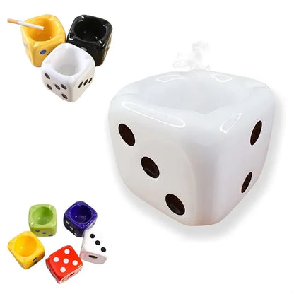 Ceramic Dice Cigarette Ashtray